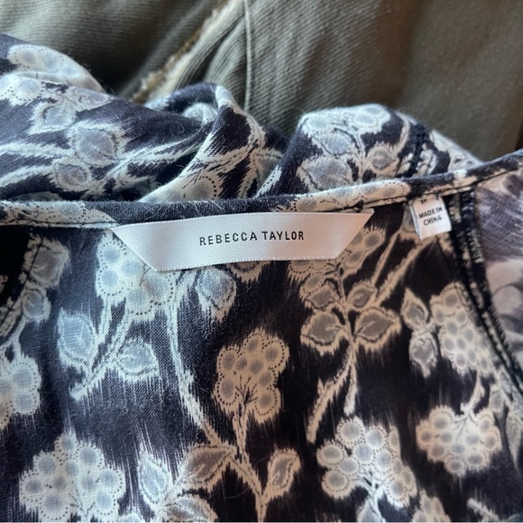 Rebecca Taylor Alicia Floral Midi Long Sleeve Dress - Picture 10 of 15